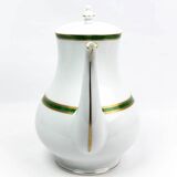 Christofle Paris – Teapot in porcelain, Green Ribbon model
