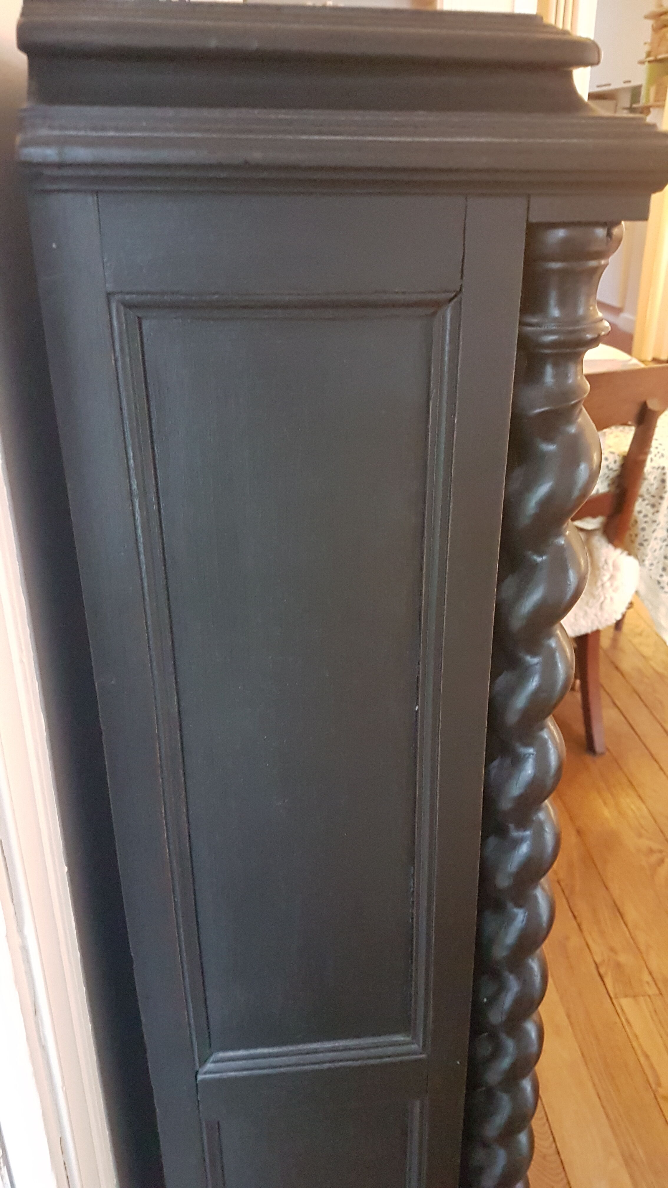 Painted wood library