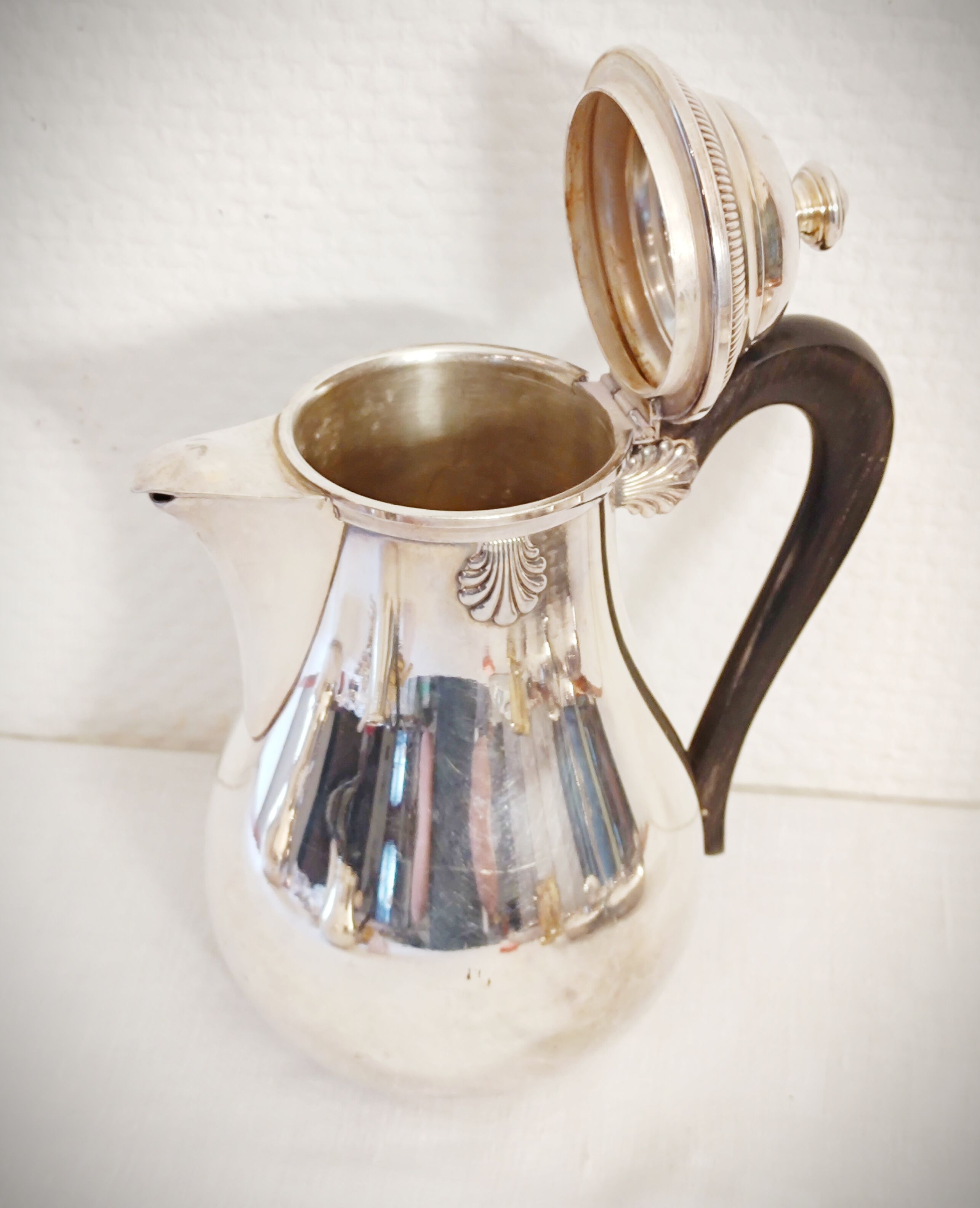 Antique silver metal coffee service