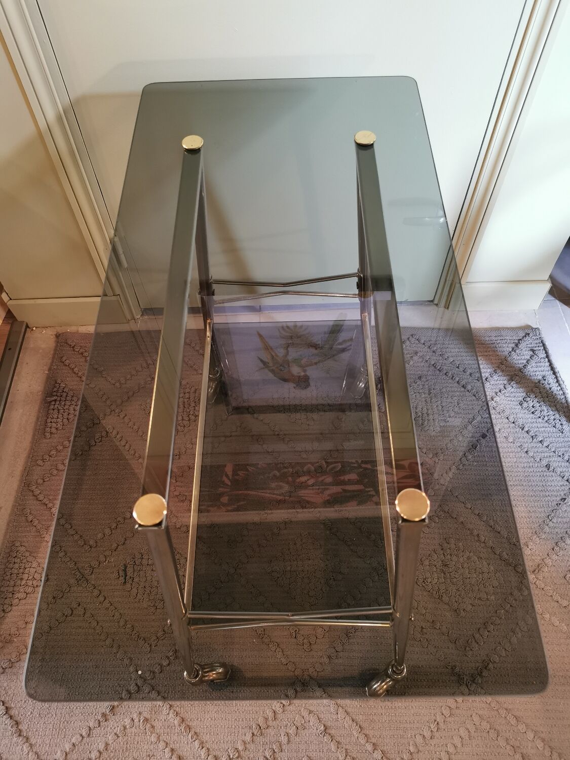 Rolling service 60s glass and brass