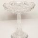 Vintage Transparent Decorative Crystal Plate, Italy, 1960s