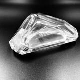 Triangular ashtray in val saint Lambert crystal