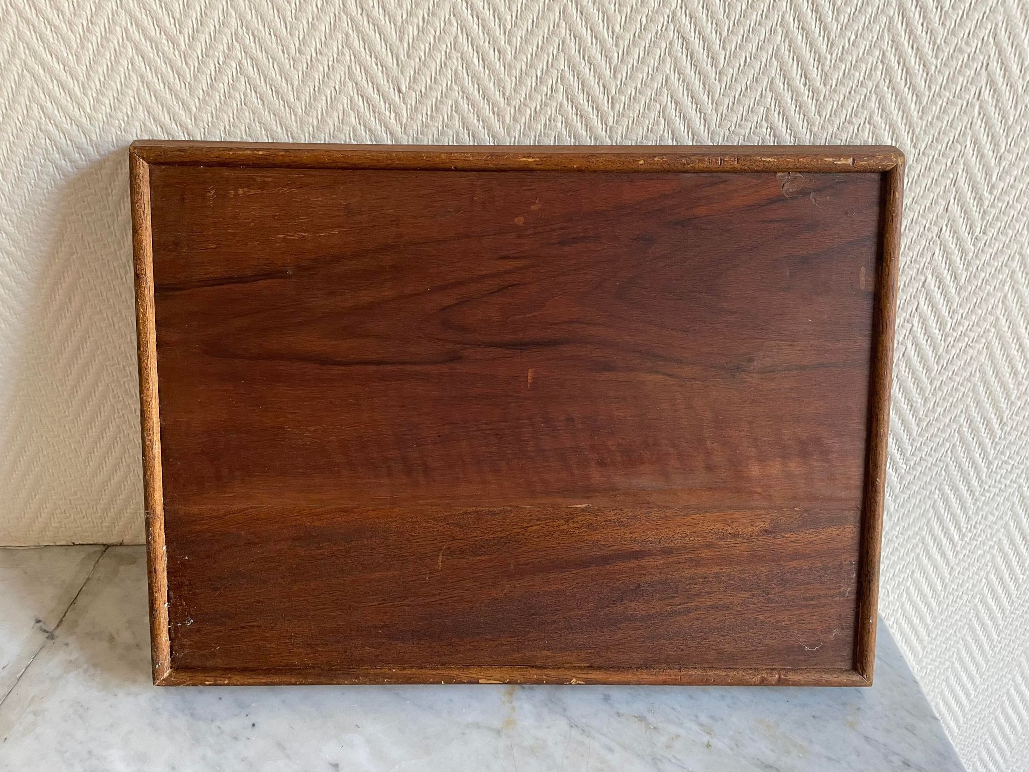 Painted wood tray