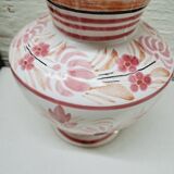Quimper vase pink flowers