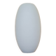Suspension ovale en opaline blanche 1960