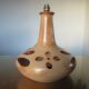 Ceramic lamp foot signed double lighting 50 60 years