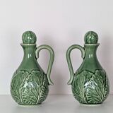 "Cabbage" oil and vinegar cruet