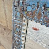 Old Art Nouveau mirror in Burmese teak