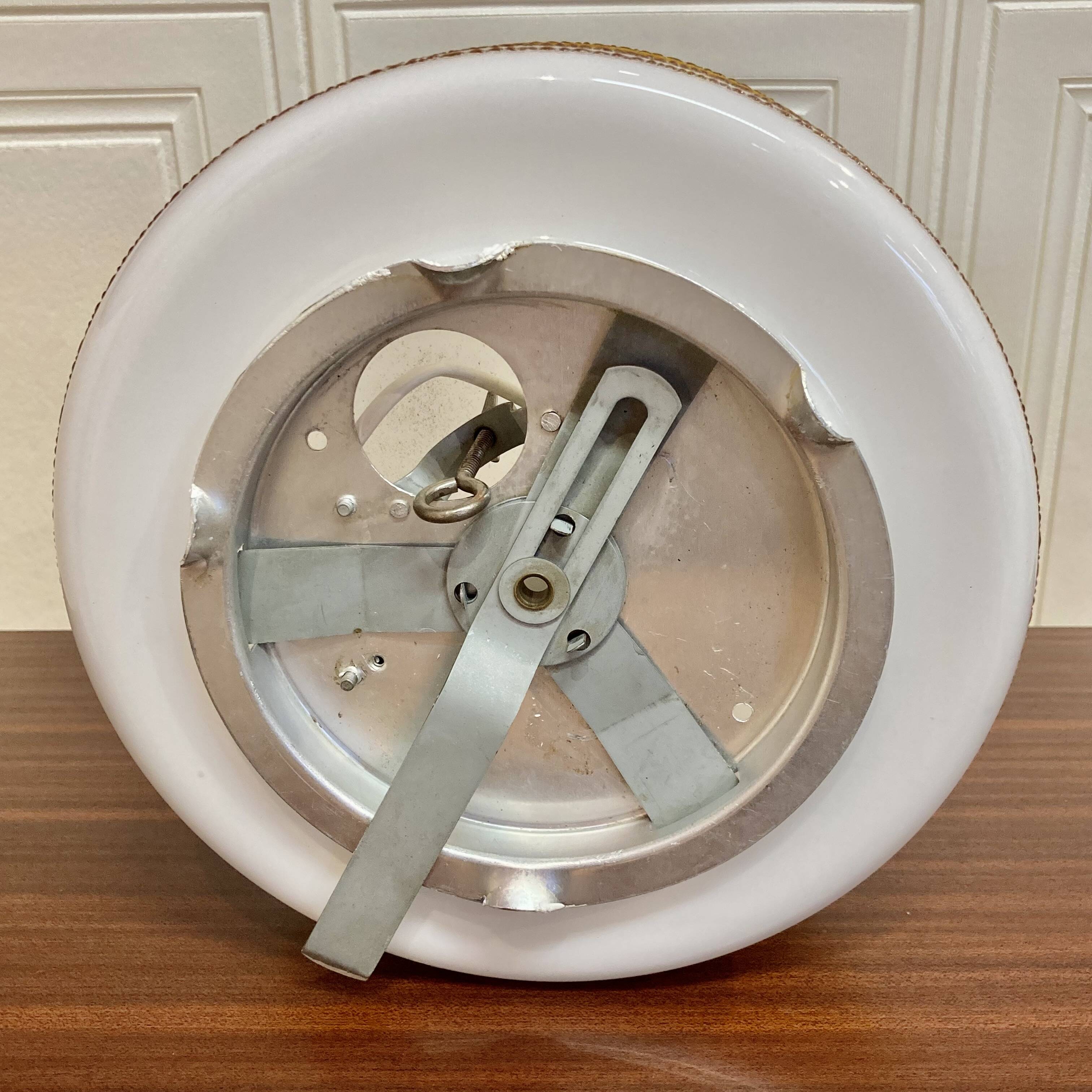 LARGE GLASS WALL LIGHT SCANDINAVIAN DESIGN 1950.