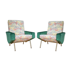 Paire de fauteuils Troïka édités