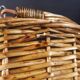 Panier en osier et tissu