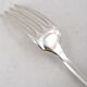 Christofle Cluny, 8 table forks, 20.5 cm, silver-plated metal, excellent condition.