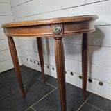 table d'appoint 1930 en acajou dessus marbre