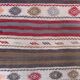 Couloir kilim étroit 57x350 cm shabby chic, vintage turc kelim 2572