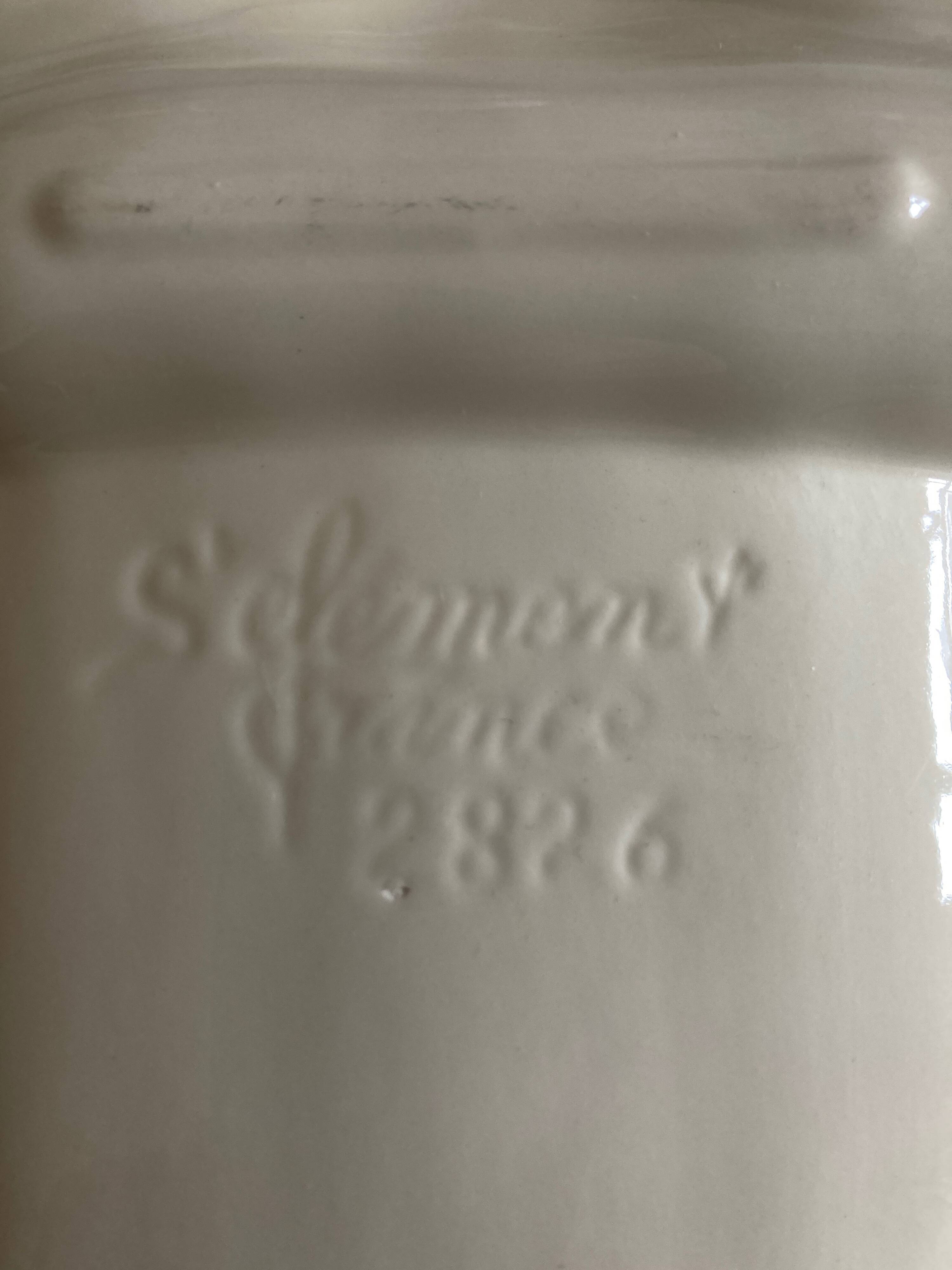 St. Clément ivory ironstone asparagus dish