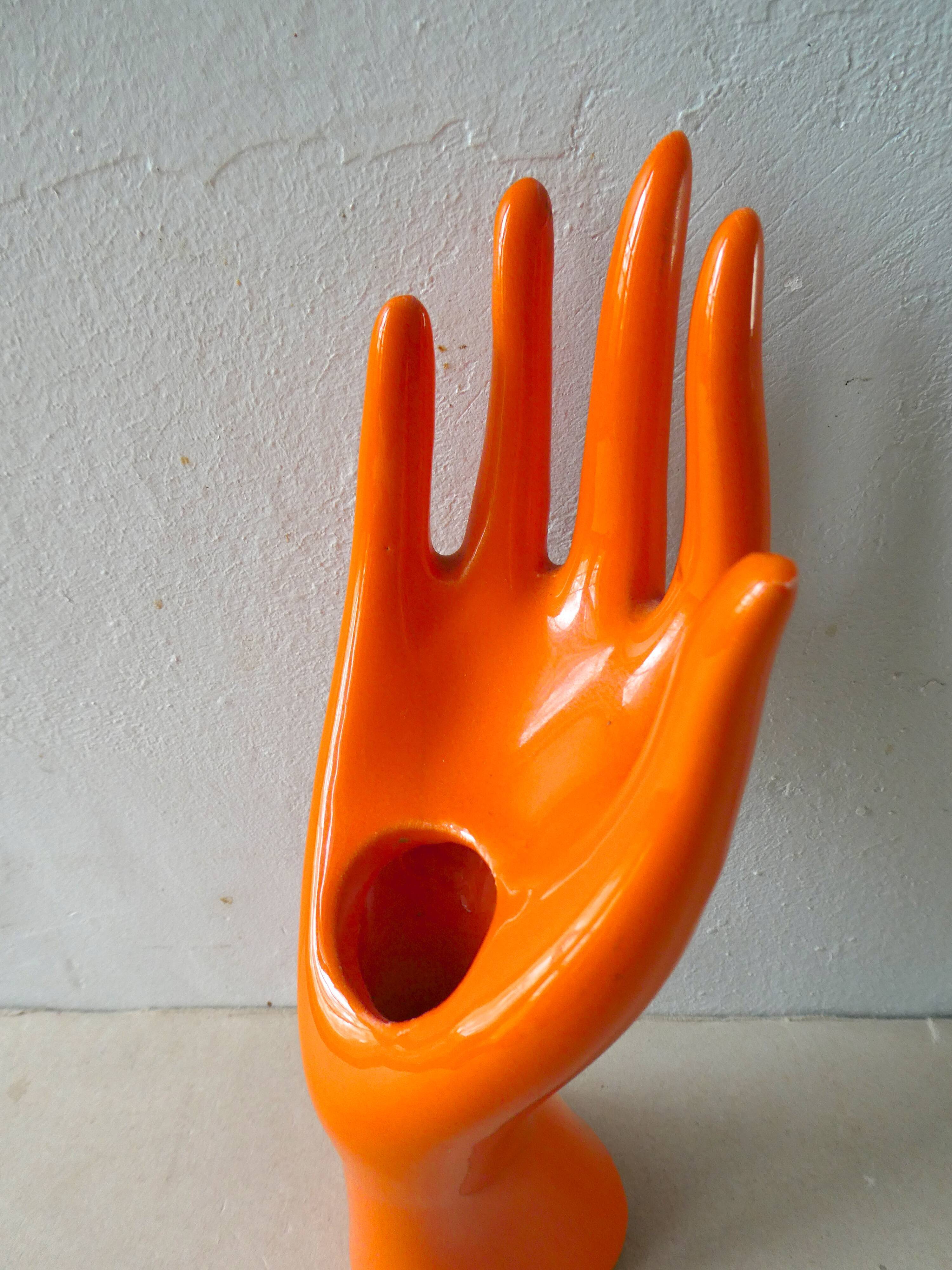Hand ring sizer, praticality ceramic orange