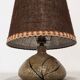 Vintage bedside lamp in glazed sandstone from the 50s/60s