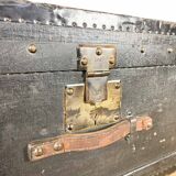 Antique trunk chest by c.e. ruegsegger bern swiss