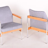 Pair of restored scandinavian midcentury armchairs
