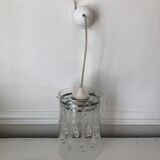 Old Glass suspension, water drops, grapevines