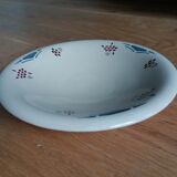 Round hollow dish Art Deco stencil decoration