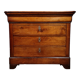 Lady chest of drawers Louis Philippe period in solid walnut around 1830