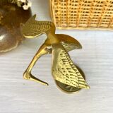 Golden brass bird