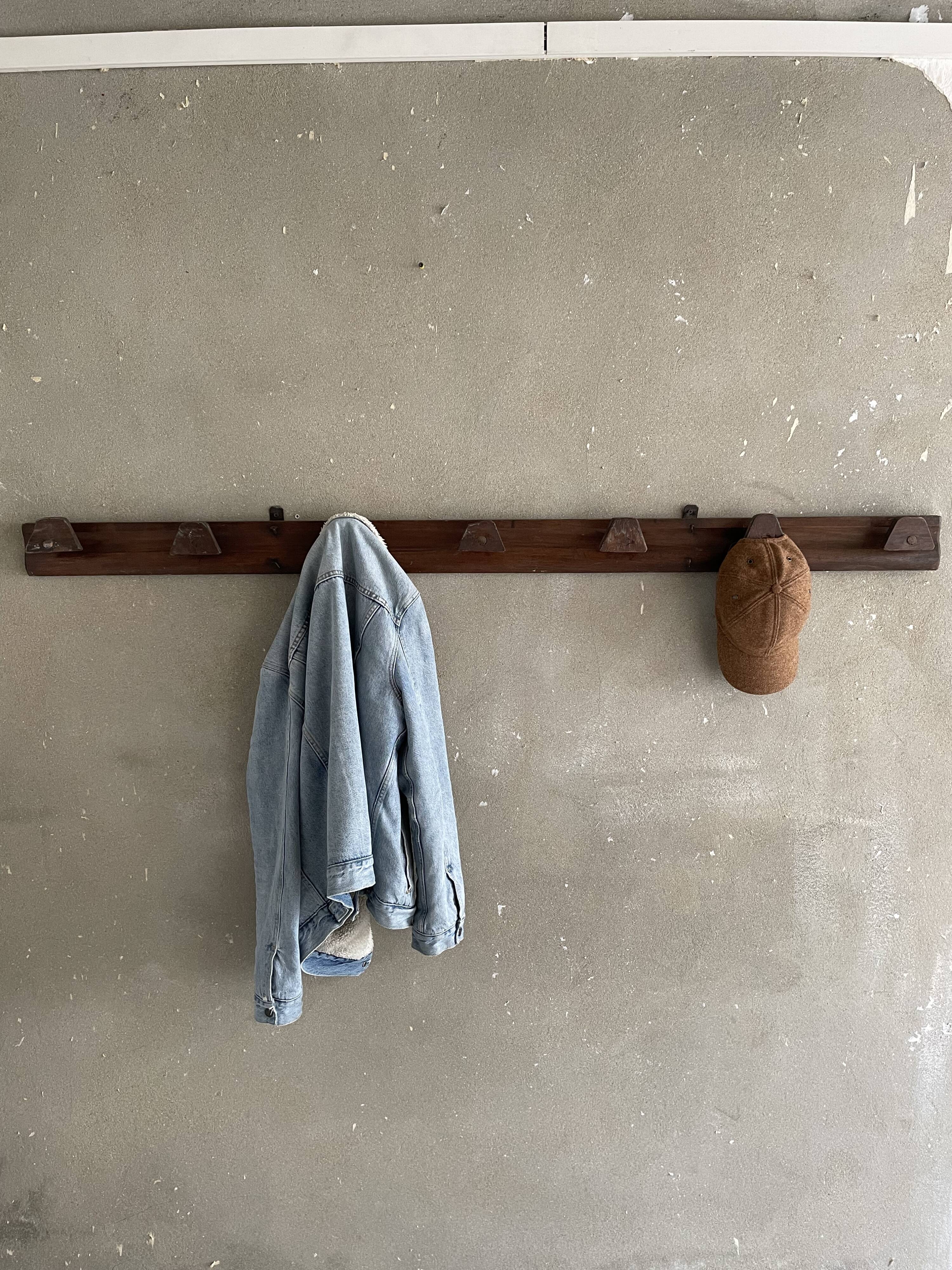 Wall coat rack popular work French 40s