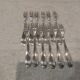 12 silver-plated metal snail forks, SFAM silversmith, Art Deco style