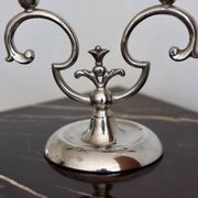 Pair of vintage Swedish pewter candleholders by Svenskt Tenn