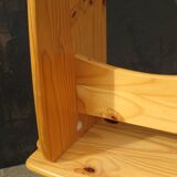 Pair of small pine tables