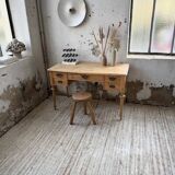 Blonde walnut desk and pine top 1900