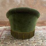 Velvet toad armchair