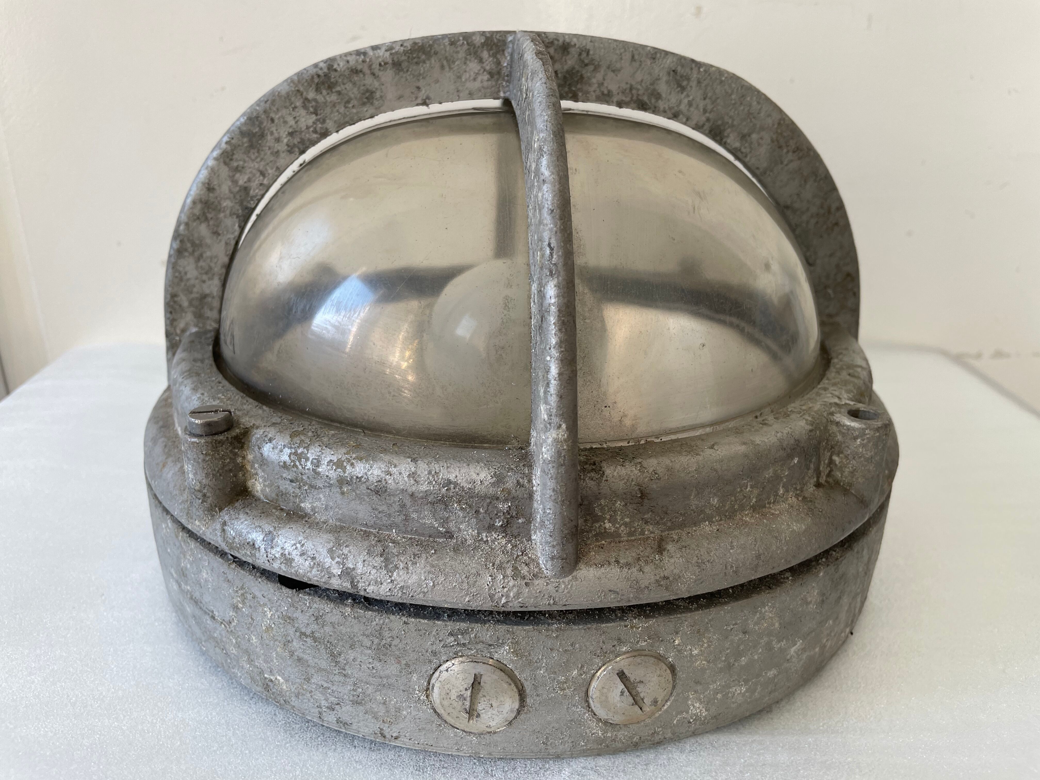 Danish Outdoor Lamp in Galvanized Metal