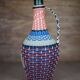 Braided thread bottle, plastic thread, scoubidou bottle, glass bottle, interior decoration,