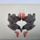 Original Rorschach test card "Card II" – imaginary curiosity
