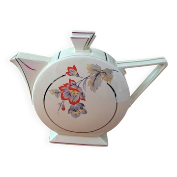 Art Deco style teapot porcelain Czechoslovakia