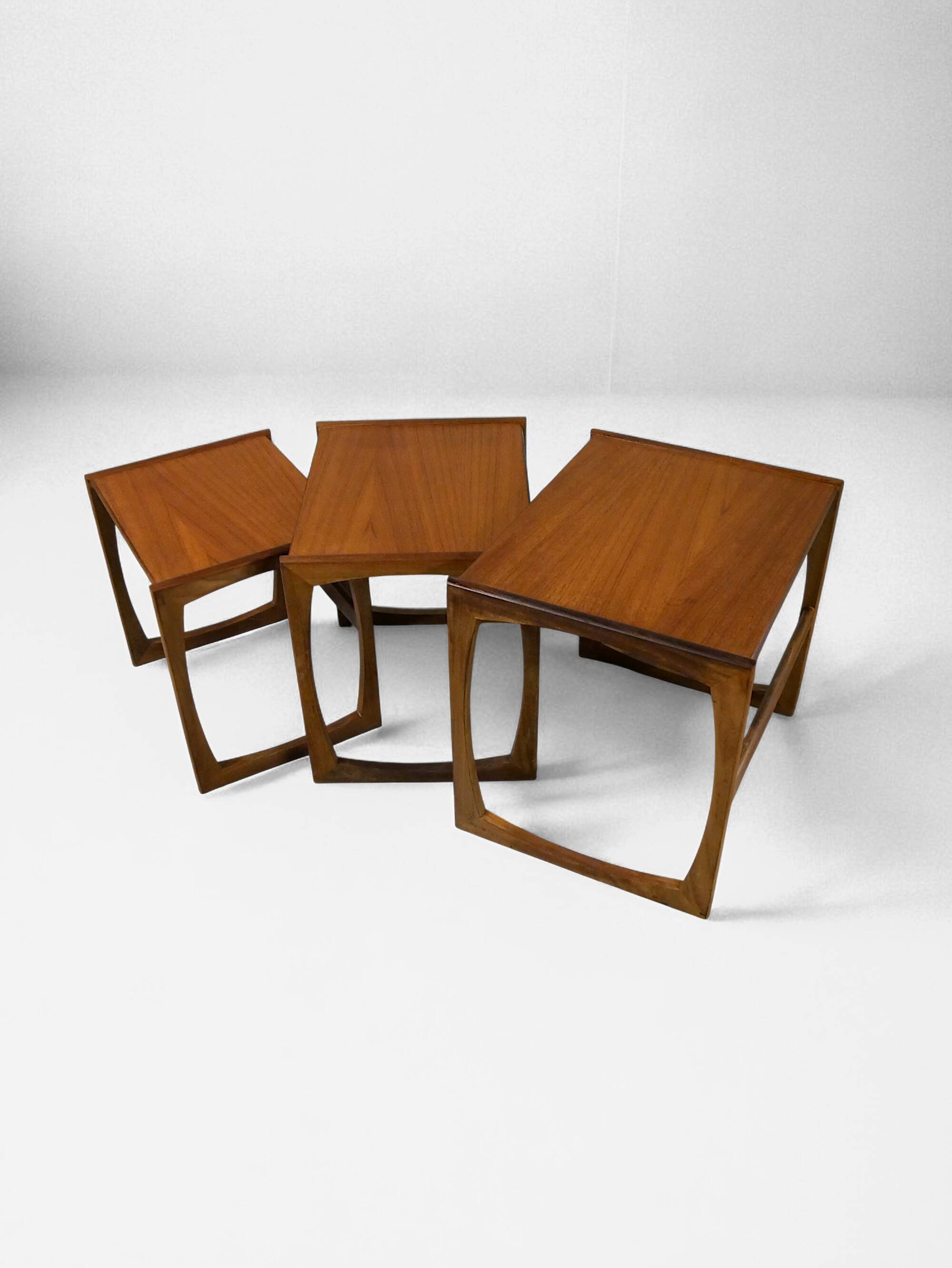 G-Plan nesting tables in teak - vintage 1960