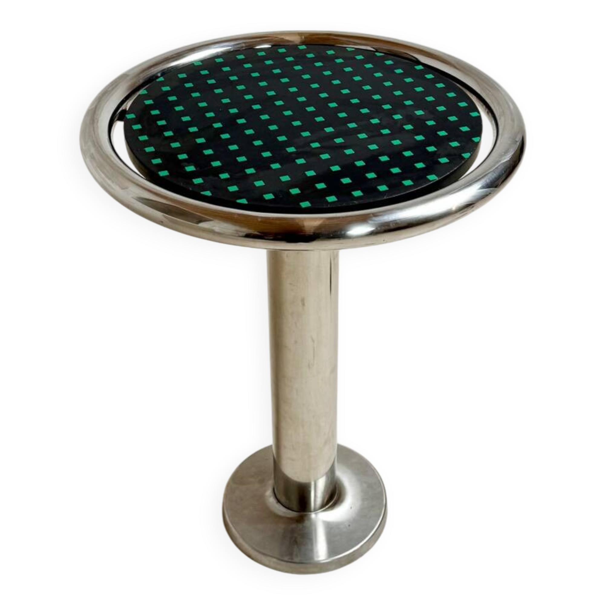 Table d’appoint chromée