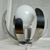 Oxar lamp by Jocelyne Trocme Design 1970 in aluminum