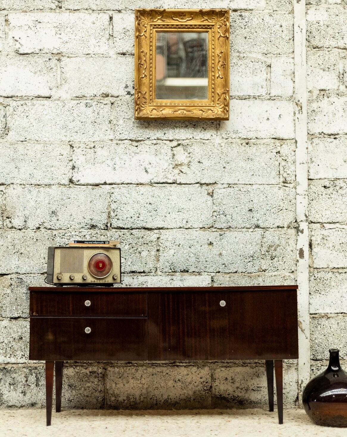 Meuble TV / enfilade vintage look scandinave