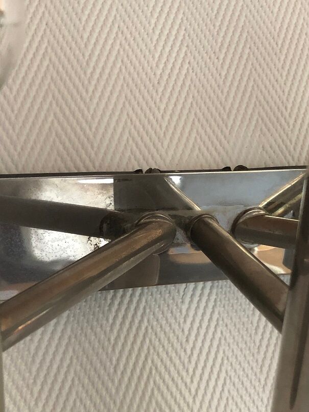 Chrome wall lamp from the 70s