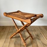 Folding stool in beech wood and mulching years 40-50