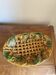Woven fruit bowl barbotine 1950s