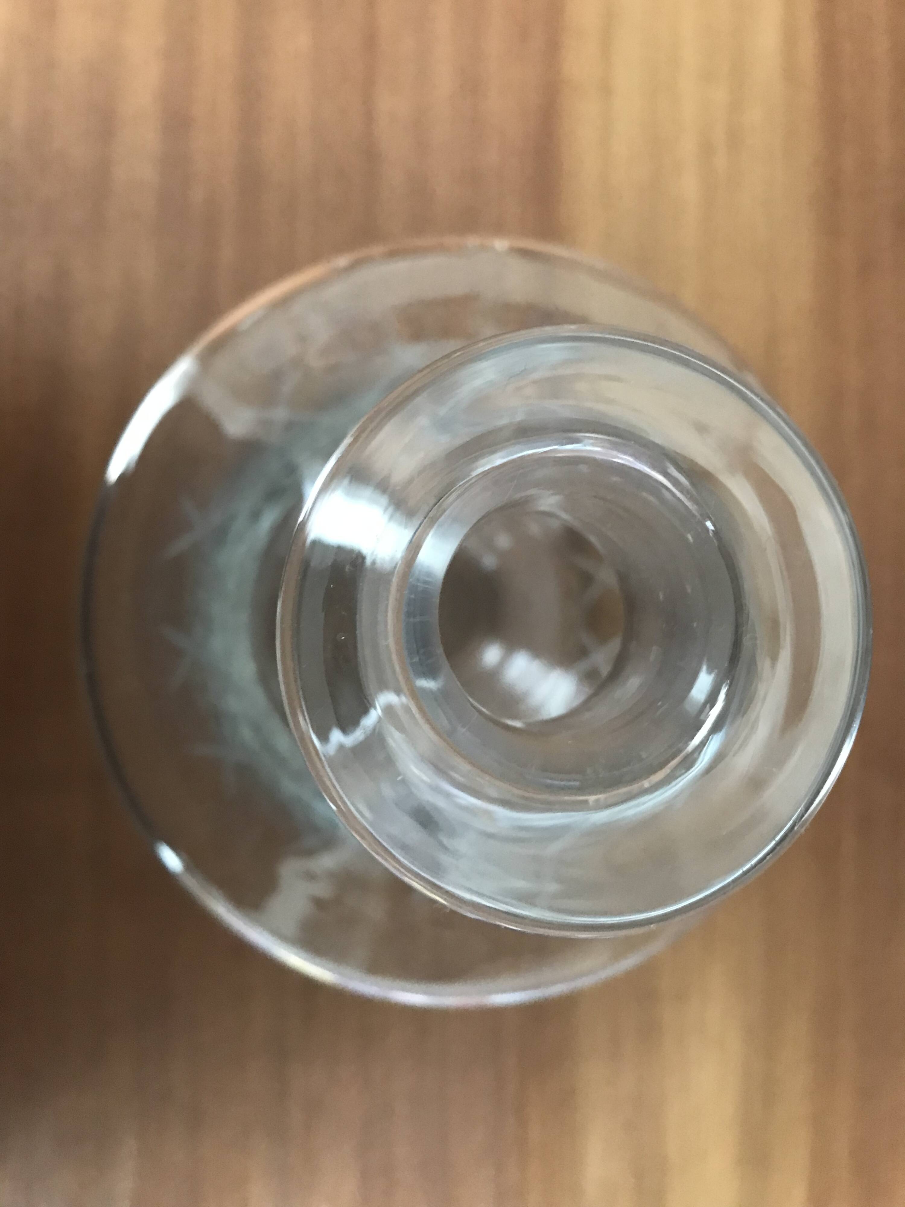 Service de verre en cristal