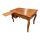 Office 3 drawers and retractable shelf solid blond oak Louis XV style