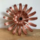 Vintage metal flower wall lamp