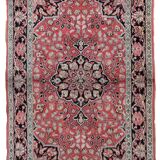 Vintage carpet Persian Tabriz Kashmir handmade 78cm x 129cm 1960s