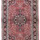 Vintage carpet Persian Tabriz Kashmir handmade 78cm x 129cm 1960s