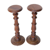 Paire de colonne en bois